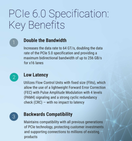 PCIe 6.0 sẽ có những cải tiến mới, ảnh: PCI-SIG